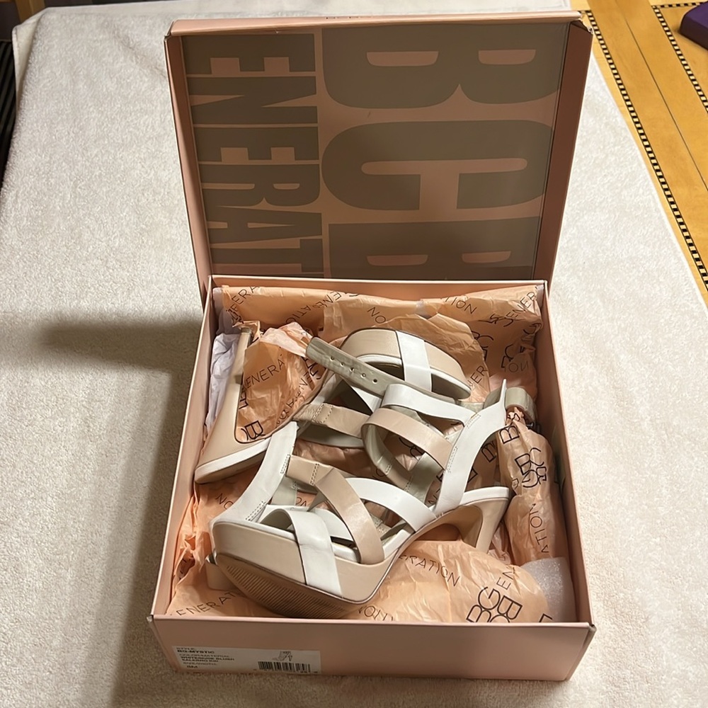 BCBG Generation Mystic heels. Worn once. In good condition